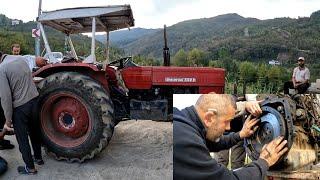 Üniversal 550 Traktörü Patpat İle Çekerek Getirmişler Traktör İkiye Bölündü