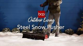 Best Choice 36in Steel Snowplow—Clearing Santa’s Landing Zone