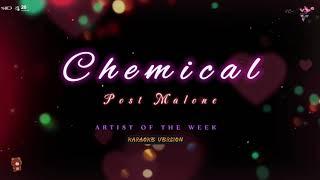 Chemical - Post Malone (4k karaoke) 60fps @vocalvibe