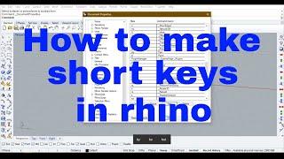 How to make short keys in rhino5 gemvision matrix9 jewellery cad design #cad #rhinoceros #matrix