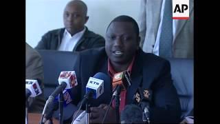 News conference by opposition party ODM