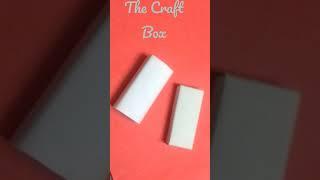 mini pencil box || pencil box for Barbie doll || easy pencil box || #shorts