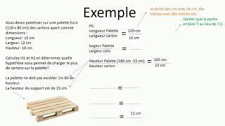 Palettisation de cartons homogènes