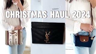 What I got for Christmas 2024 YSL Chloe Longchamp #christmas #handbags