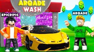 Spending $100,000 For The BEST CAR WASH In Roblox With @epicdipic