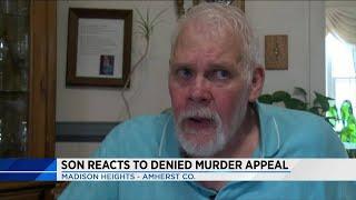 Son reacts to denied murder appeal