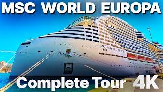 MSC WORLD EUROPA - Complete Tour 2024 - 4k - MSC Cruises
