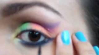 Make para o Carnaval Neon - Patricinha Esperta - por Paula Gil.wmv