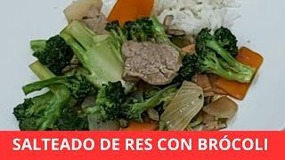 Salteado de res con brócoli.- RecetasdeLuzMa