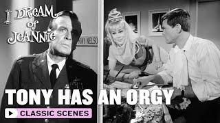 Dr. Bellows Catches Tony Having An Orgy | I Dream Of Jeannie