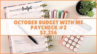 HOW TO BUDGET YOUR PAYCHECKS | OCTOBER BUDGET WITH ME | ZERO BASED BUDGET | PAYCHECK BUDGET