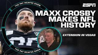  MAXX CROSBY SIGNS 3-YR/$106.5M EXTENSION W/ RAIDERS  Teaming up w/ Rodgers? | The Pat McAfee Show