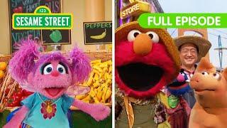 Elmo's Grocery Games and Funny Farm | Sesame Street Full Episode