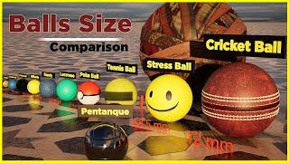 Balls Size Comparison | In 3D | Data Slide