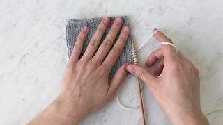 Picking up Stitches along a Vertical Edge Tutorial | Purl Soho