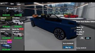 Buying Boater Back roofless edition (Rolls Royce) in roblox Absolut driving