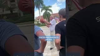 Old man stops by to teach teenagers basketball