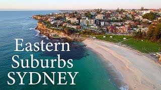 Eastern Suburbs Sydney including Bondi beach, Bronte, Coogee, Maroubra and more using 4K drone