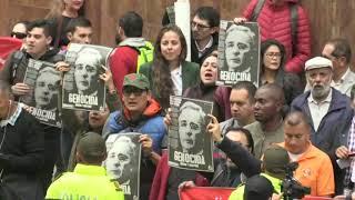 Colombians protest against ex-president Uribe outside Supreme Court | AFP