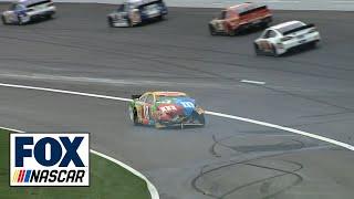 Kyle Busch and Joey Logano Crash NASCAR at Kansas 2013