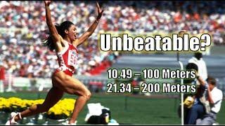 FLO-JO'S UNBEATABLE WORLD RECORDS! || MAKING A WORLD RECORD - 100 AND 200 METERS