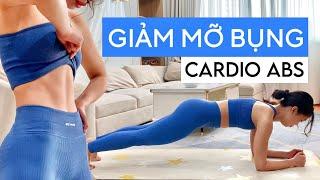 9 Phút Giảm Mỡ Bụng Hiệu Quả | 9 Min Cardio Abs Workout - No Equipment