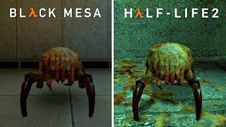 Black Mesa Vs Half Life 2 - Physics And Details Comparison