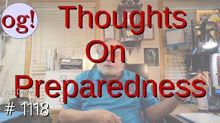 Thoughts On Preparedness (#1118)