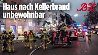 25 Personen aus brennendem Haus gerettet | Kellerbrand in Hermannstraße