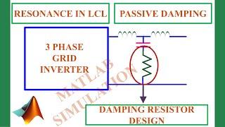 MATLAB SIMULATION OF 3 PHASE GRID CONNECTED INVERTER WITH PASSIVE DAMPING | TECH SIMULATOR