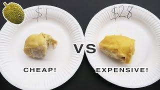 $1 VS $28 Durian Fruit!