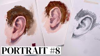 Ohr - Aquarell Portrait für Anfänger #8