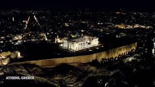 Athens, Greece | Drone Dji Mini 2| Night sky