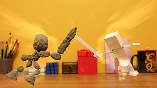 Rock vs. Paper - Stop Motion Action