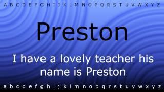 Here I will teach you how to pronounce 'Preston' with Zira.mp4