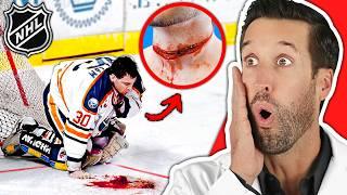 ER Doctor REACTS to WORST NHL Hockey Injuries