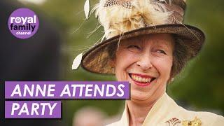 Cheerful Anne Greets Ex-Service Men and Women at Garden Party
