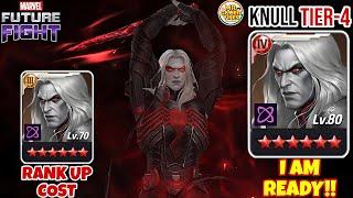 KNULL RANK UP COST & BUILD | KNULL T4!! | Marvel Future Fight