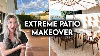 DIY EXTREME PATIO MAKEOVER | OUTDOOR DINING TRANSFORMATION