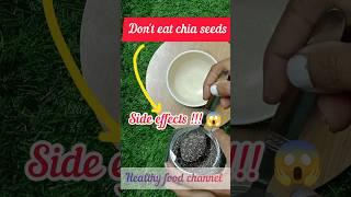 WHO Should NOT Eat chia seeds ( side effects/ contradictions)  #shortsfeed