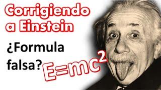 Energía igual a masa por c al cuadrado, E=mc². ¿Esta fórmula es correcta?