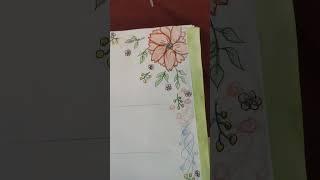Easy And Beautiful Border Design️#wannabewhymona#wannabes #music#slowed#shorts