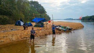 ACAMPAMENTO no RIO da TRAGÉDIA (3 Dias de Sobrevivência Pescando e Preparado) - PESCARIA Bushcraft