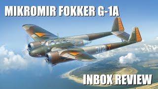 MikroMir Fokker G-1A 1/72 inbox review