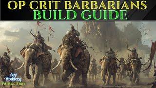 OP CRIT HIT BARBARIAN BUILD - Primal Fury AGE OF WONDERS 4