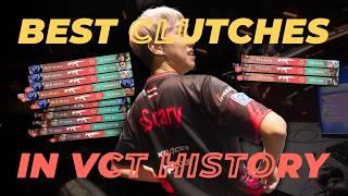 The best clutches in VCT HISTORY but they get increasingly more impressive | Valorant