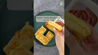 Crispy Ham & Cheese Egg Toast in Minutes! 