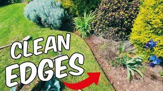 How To Have CLEAN EDGES in a LAWN | NO Strimmer EDGING SECRETS Revealed | Half Moon Crescent and HOE