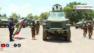 SOPHISTICATED ARMOURED VEHICLES! CS Murkomen Flags Off New Batch of Armoured Vehicles at GSU HQ!