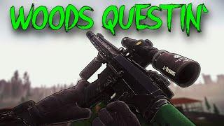 How A Solo Attempts To Quest On WOODS! - Escape From Tarkov